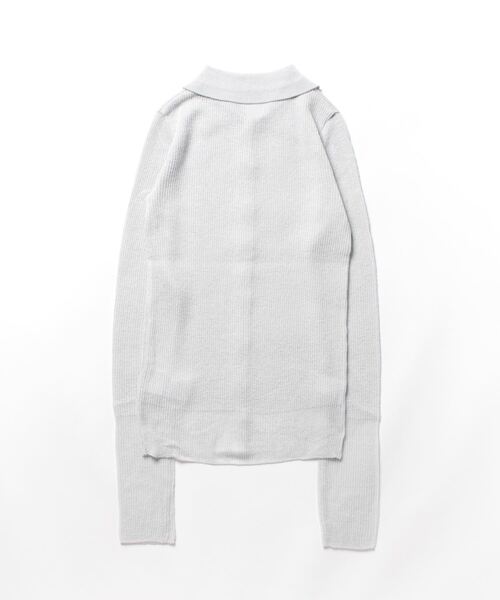 MATURED（マチュアード）の「【MATURED/マチュアード】シアーポロニットカーデ（カーディガン/ボレロ・レディース・ベージュ/ライトグレー・FREE）」の16枚目の写真