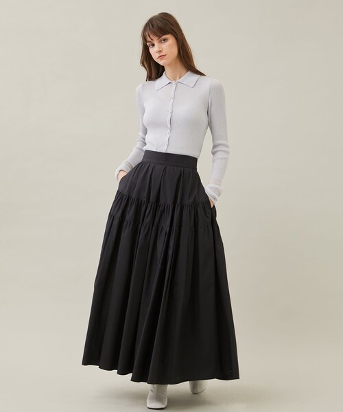 MATURED（マチュアード）の「【MATURED/マチュアード】シアーポロニットカーデ（カーディガン/ボレロ・レディース・ベージュ/ライトグレー・FREE）」の13枚目の写真