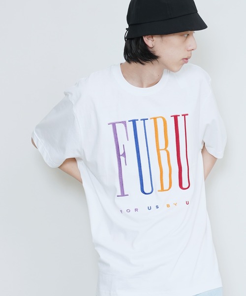 FUBU（ フブ）の「FUBU / フブ 刺繍 ロゴ S/S Tシャツ（Tシャツ/カットソー・メンズ・ホワイト系その他/グリーン/ブルー/ブラウン/パープル/ブラック/ホワイト・LARGE/MEDIUM/X-LARGE）」の15枚目の写真