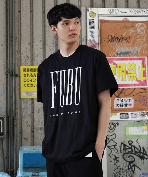 FUBU（ フブ）の「FUBU / フブ 刺繍 ロゴ S/S Tシャツ（Tシャツ/カットソー・メンズ・ホワイト系その他/グリーン/ブルー/ブラウン/パープル/ブラック/ホワイト・LARGE/MEDIUM/X-LARGE）」の9枚目の写真