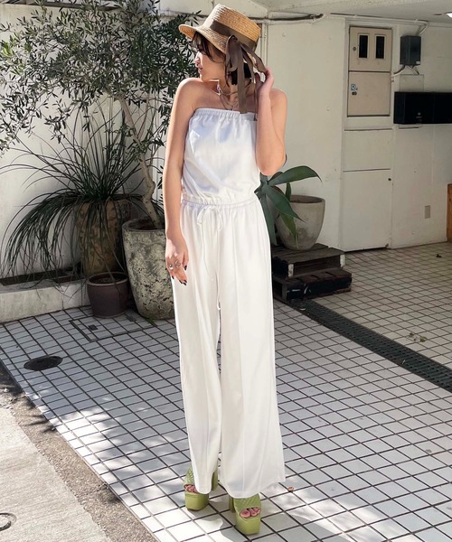 SPIRALGIRL（スパイラルガール）の「カットベアオールインワン（つなぎ/オールインワン・レディース・ベージュ/ホワイト/ブラック・FREE）」の14枚目の写真