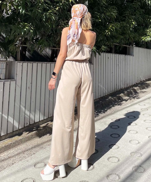 SPIRALGIRL（スパイラルガール）の「カットベアオールインワン（つなぎ/オールインワン・レディース・ベージュ/ホワイト/ブラック・FREE）」の8枚目の写真