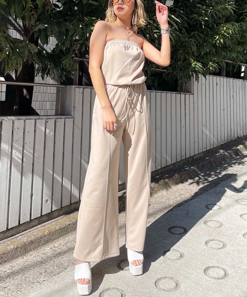 SPIRALGIRL（スパイラルガール）の「カットベアオールインワン（つなぎ/オールインワン・レディース・ベージュ/ホワイト/ブラック・FREE）」の9枚目の写真