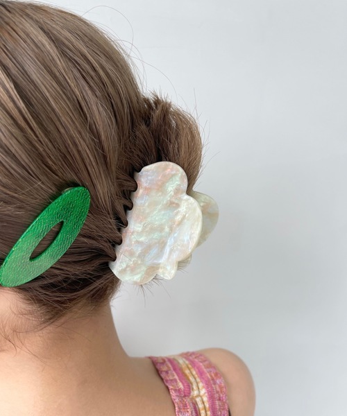 SANSeLF（サンセルフ）の「Se 2set hairpin【SANSeLF】 sana23s013（ヘアピン・レディース・グリーン/ピンク/ブラウン/イエロー/シルバー/ブルー/ライム/レッド/ミント/ベージュ/パープル・FREE）」の18枚目の写真