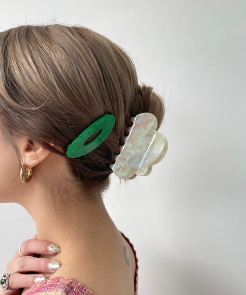 SANSeLF（サンセルフ）の「Se 2set hairpin【SANSeLF】 sana23s013（ヘアピン・レディース・グリーン/ピンク/ブラウン/イエロー/シルバー/ブルー/ライム/レッド/ミント/ベージュ/パープル・FREE）」の21枚目の写真