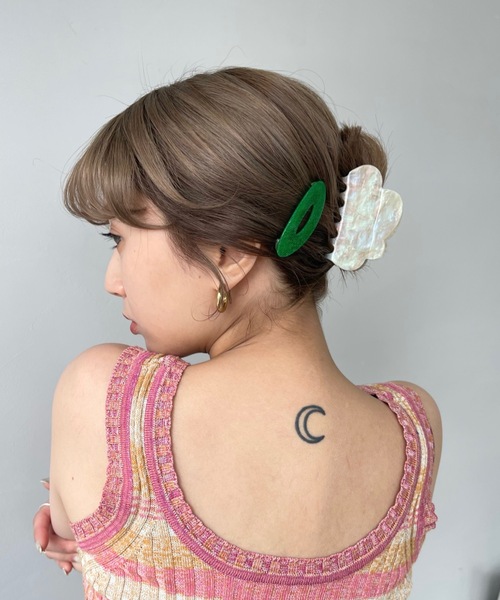 SANSeLF（サンセルフ）の「Se 2set hairpin【SANSeLF】 sana23s013（ヘアピン・レディース・グリーン/ピンク/ブラウン/イエロー/シルバー/ブルー/ライム/レッド/ミント/ベージュ/パープル・FREE）」の22枚目の写真