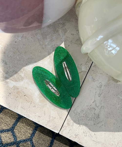 SANSeLF（サンセルフ）の「Se 2set hairpin【SANSeLF】 sana23s013（ヘアピン・レディース・グリーン/ピンク/ブラウン/イエロー/シルバー/ブルー/ライム/レッド/ミント/ベージュ/パープル・FREE）」の12枚目の写真