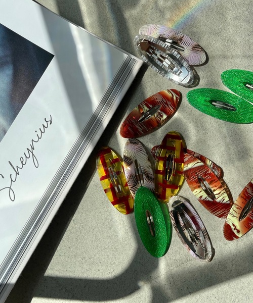 SANSeLF（サンセルフ）の「Se 2set hairpin【SANSeLF】 sana23s013（ヘアピン・レディース・グリーン/ピンク/ブラウン/イエロー/シルバー/ブルー/ライム/レッド/ミント/ベージュ/パープル・FREE）」の15枚目の写真