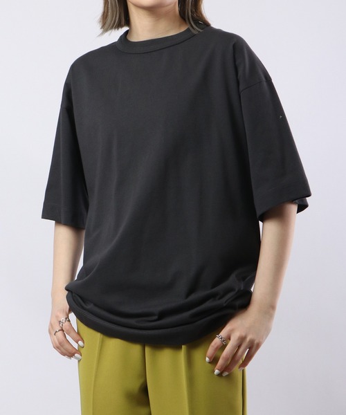 Sunny Smith(サニースミス)の「Sunnysmith へビーオンス Champion Plating 接触冷感 UVカット 半袖Tシャツ(Tシャツ/カットソー・メンズ・ブラック/オフホワイト/チャコール・M/L)」の8枚目の写真