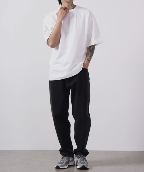 Sunny Smith(サニースミス)の「Sunnysmith へビーオンス Champion Plating 接触冷感 UVカット 半袖Tシャツ(Tシャツ/カットソー・メンズ・ブラック/オフホワイト/チャコール・M/L)」の15枚目の写真