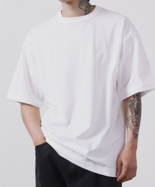 Sunny Smith(サニースミス)の「Sunnysmith へビーオンス Champion Plating 接触冷感 UVカット 半袖Tシャツ(Tシャツ/カットソー・メンズ・ブラック/オフホワイト/チャコール・M/L)」の12枚目の写真