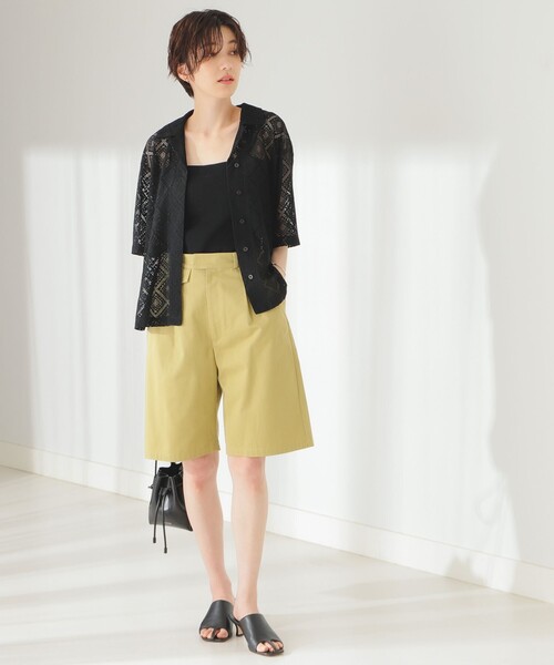B:MING by BEAMS(ビーミングバイビームス)の「B:MING by BEAMS / 開襟 レース シャツ(シャツ/ブラウス・レディース・オフホワイト/ブラック/ミント・SMALL/MEDIUM)」の8枚目の写真