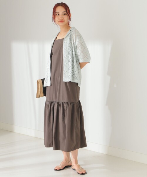 B:MING by BEAMS(ビーミングバイビームス)の「B:MING by BEAMS / 開襟 レース シャツ(シャツ/ブラウス・レディース・オフホワイト/ブラック/ミント・SMALL/MEDIUM)」の4枚目の写真