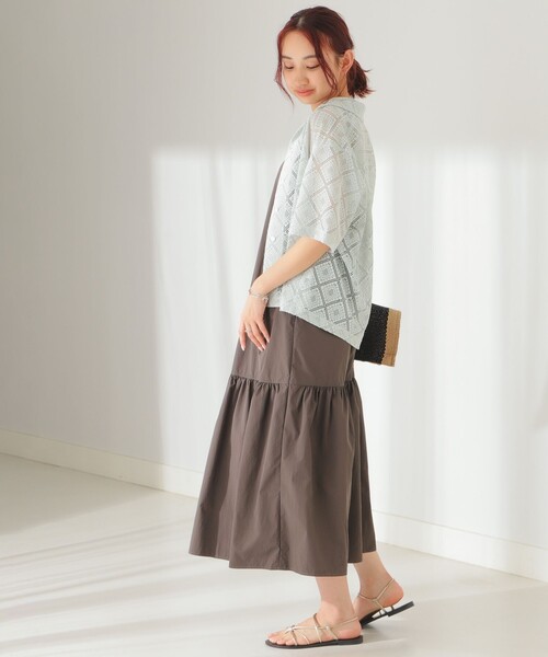 B:MING by BEAMS(ビーミングバイビームス)の「B:MING by BEAMS / 開襟 レース シャツ(シャツ/ブラウス・レディース・オフホワイト/ブラック/ミント・SMALL/MEDIUM)」の14枚目の写真