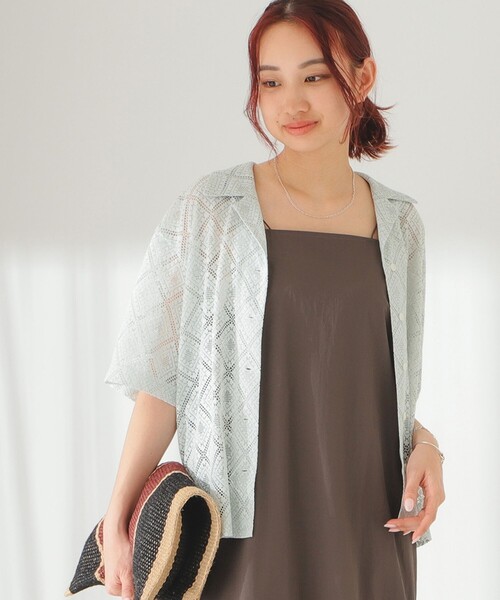 B:MING by BEAMS(ビーミングバイビームス)の「B:MING by BEAMS / 開襟 レース シャツ(シャツ/ブラウス・レディース・オフホワイト/ブラック/ミント・SMALL/MEDIUM)」の18枚目の写真