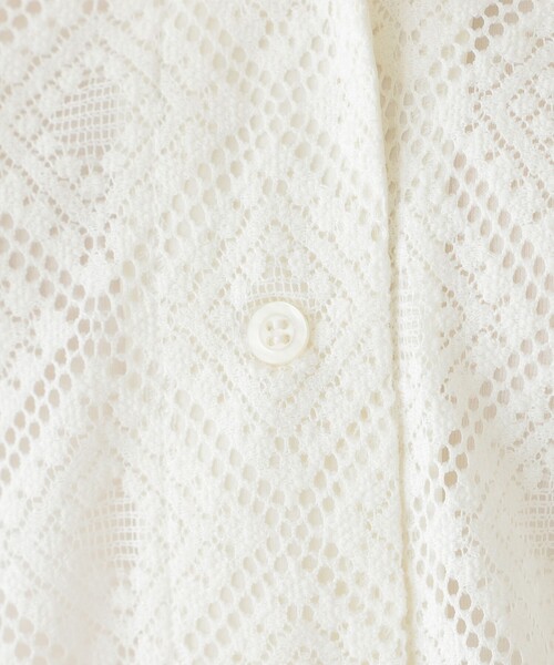 B:MING by BEAMS(ビーミングバイビームス)の「B:MING by BEAMS / 開襟 レース シャツ(シャツ/ブラウス・レディース・オフホワイト/ブラック/ミント・SMALL/MEDIUM)」の15枚目の写真