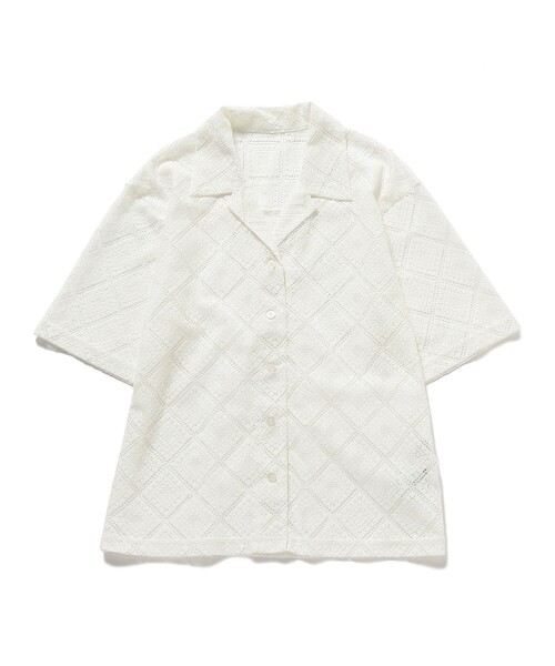 B:MING by BEAMS(ビーミングバイビームス)の「B:MING by BEAMS / 開襟 レース シャツ(シャツ/ブラウス・レディース・オフホワイト/ブラック/ミント・SMALL/MEDIUM)」の19枚目の写真