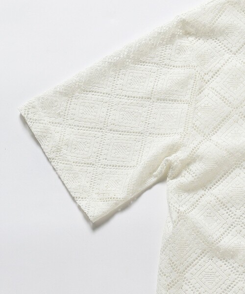 B:MING by BEAMS(ビーミングバイビームス)の「B:MING by BEAMS / 開襟 レース シャツ(シャツ/ブラウス・レディース・オフホワイト/ブラック/ミント・SMALL/MEDIUM)」の20枚目の写真