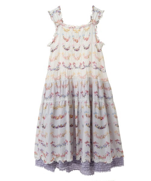 美品✨ピンクハウス　le langage des fleurs ptワンピース PINK HOUSE（ピンクハウス）の「le langagw des fleurs ptミディ