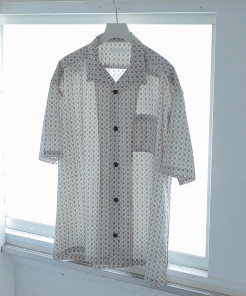 SENSE OF PLACE by URBAN RESEARCH（センスオブプレイスバイアーバンリサーチ）の「『イージーケア』コモンガラオープンカラールーズシャツB（シャツ/ブラウス・メンズ・ライトカーキ/ライトベージュ/ブラック・SMALL/MEDIUM/LARGE）」の3枚目の写真