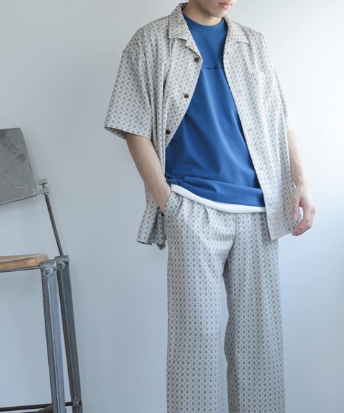 SENSE OF PLACE by URBAN RESEARCH（センスオブプレイスバイアーバンリサーチ）の「『イージーケア』コモンガラオープンカラールーズシャツB（シャツ/ブラウス・メンズ・ライトカーキ/ライトベージュ/ブラック・SMALL/MEDIUM/LARGE）」の21枚目の写真