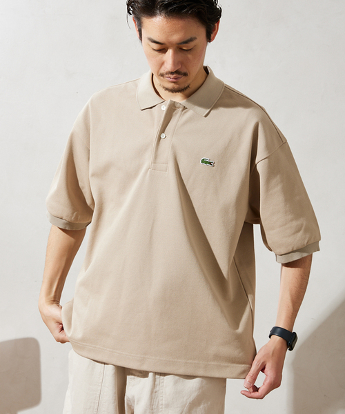 LACOSTE L1212別注ポロシャツ★未使用新品ベージュ LACOSTE（ラコステ）の「【LACOSTE / ラコステ】別注 L1212ポロシャツ