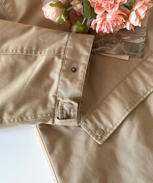 Java（ジャバ）の「《JAVAジャバ 別注》即、お洒落ガール。オーバーサイズミリタリーコート（ミリタリージャケット・レディース・ベージュ/ブラック/グレイッシュブルー・LARGE/MEDIUM/SMALL/X-LARGE）」の18枚目の写真