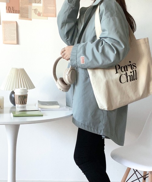 Java（ジャバ）の「《JAVAジャバ 別注》即、お洒落ガール。オーバーサイズミリタリーコート（ミリタリージャケット・レディース・ベージュ/ブラック/グレイッシュブルー・LARGE/MEDIUM/SMALL/X-LARGE）」の11枚目の写真