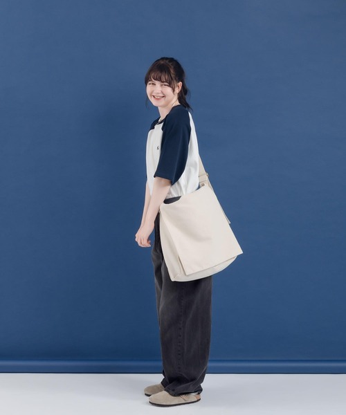 MUHET（ミュエータ）の「ラグランTシャツ（Tシャツ/カットソー・レディース・杢グレー/グリーン/ネイビー・X-LARGE/MEDIUM）」の8枚目の写真