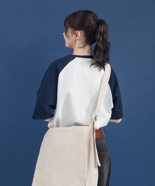 MUHET（ミュエータ）の「ラグランTシャツ（Tシャツ/カットソー・レディース・杢グレー/グリーン/ネイビー・X-LARGE/MEDIUM）」の5枚目の写真