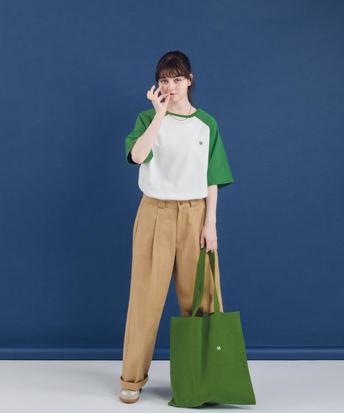 MUHET（ミュエータ）の「ラグランTシャツ（Tシャツ/カットソー・レディース・杢グレー/グリーン/ネイビー・X-LARGE/MEDIUM）」の18枚目の写真