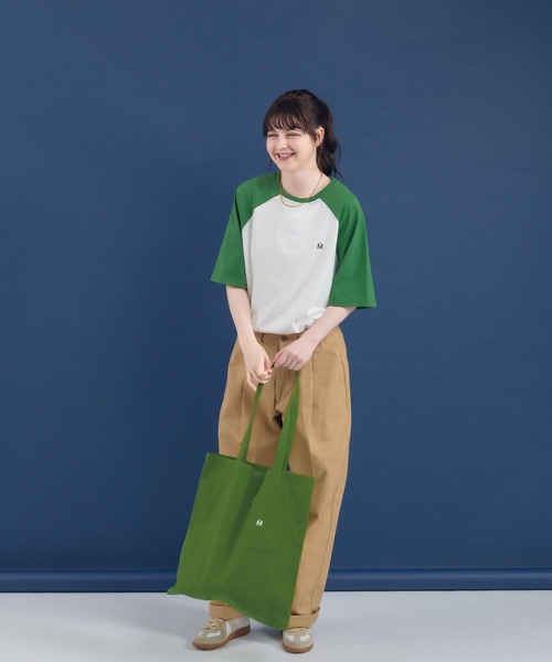 MUHET（ミュエータ）の「ラグランTシャツ（Tシャツ/カットソー・レディース・杢グレー/グリーン/ネイビー・X-LARGE/MEDIUM）」の19枚目の写真