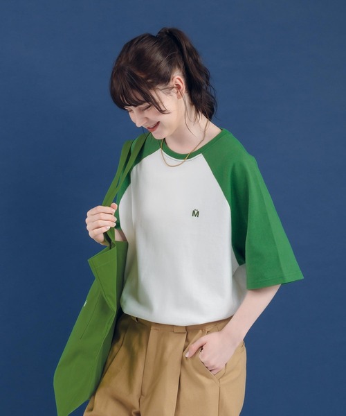 MUHET（ミュエータ）の「ラグランTシャツ（Tシャツ/カットソー・レディース・杢グレー/グリーン/ネイビー・X-LARGE/MEDIUM）」の16枚目の写真