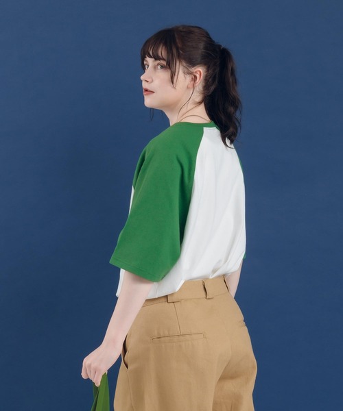 MUHET（ミュエータ）の「ラグランTシャツ（Tシャツ/カットソー・レディース・杢グレー/グリーン/ネイビー・X-LARGE/MEDIUM）」の17枚目の写真