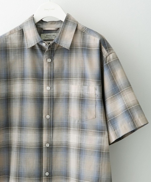 URBAN RESEARCH Sonny Label(アーバンリサーチサニーレーベル)の「リネン混半袖シャツ(シャツ/ブラウス・メンズ・イエロー系その他/ホワイト/ネイビー/グリーン/ブルー系その他/グレー系その他・MEDIUM/X-LARGE/LARGE)」の3枚目の写真
