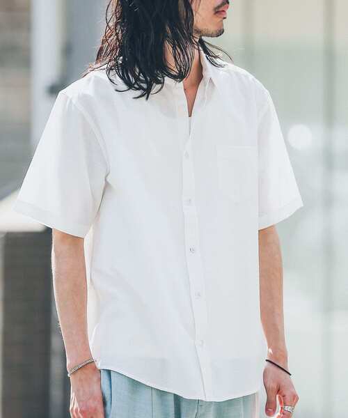 URBAN RESEARCH Sonny Label(アーバンリサーチサニーレーベル)の「リネン混半袖シャツ(シャツ/ブラウス・メンズ・イエロー系その他/ホワイト/ネイビー/グリーン/ブルー系その他/グレー系その他・MEDIUM/X-LARGE/LARGE)」の7枚目の写真