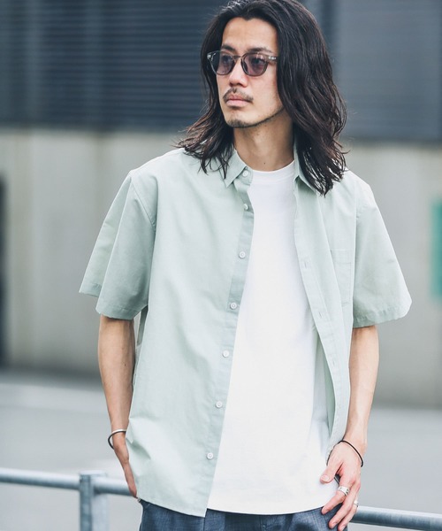 URBAN RESEARCH Sonny Label(アーバンリサーチサニーレーベル)の「リネン混半袖シャツ(シャツ/ブラウス・メンズ・イエロー系その他/ホワイト/ネイビー/グリーン/ブルー系その他/グレー系その他・MEDIUM/X-LARGE/LARGE)」の12枚目の写真