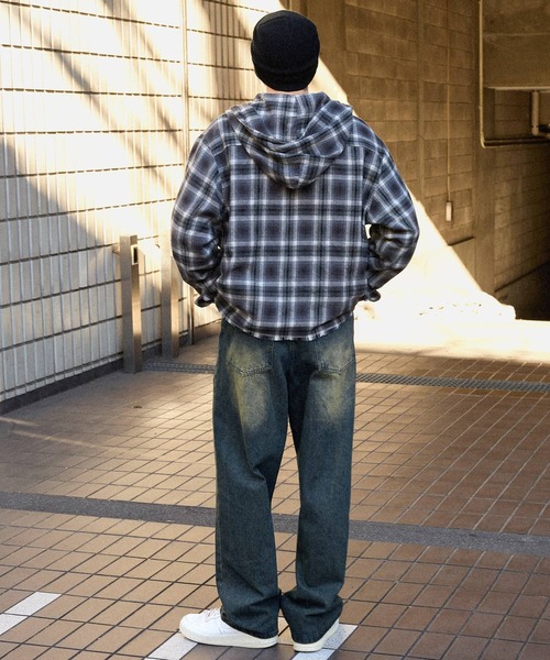 ヴィンテージライクオーバーダイワイドデニムパンツ MONO-MART│MONO
