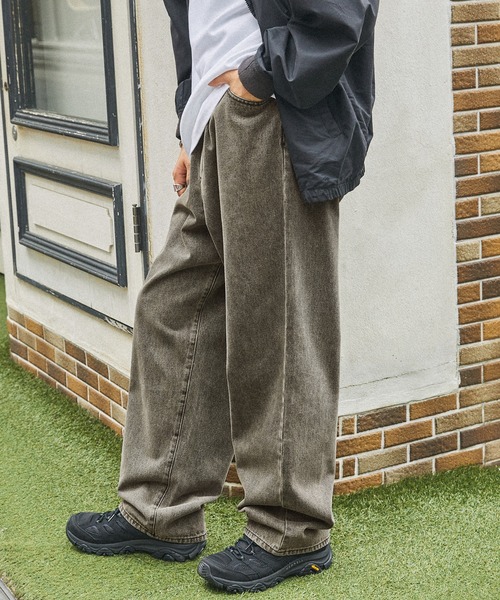 ヴィンテージライクオーバーダイワイドデニムパンツ MONO-MART│MONO