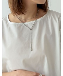 Re:EDIT | ロングドロップモチーフスライドYシェイプネックレス(ネックレス)