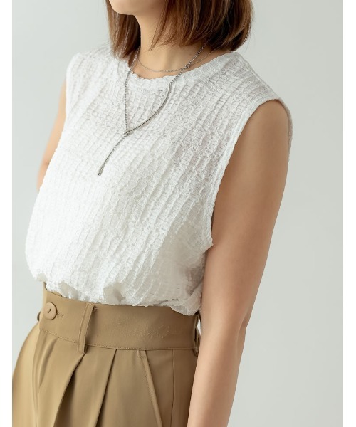 Re:EDIT（リエディ）の「ロングドロップモチーフスライドYシェイプネックレス（ネックレス・レディース・ゴールド/シルバー・FREE）」の6枚目の写真