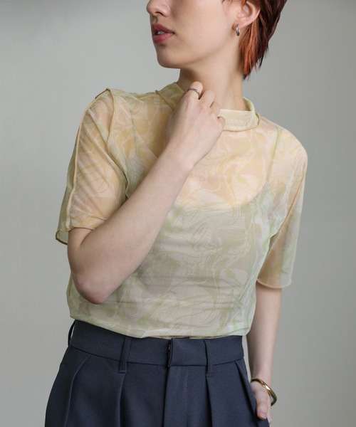 【BEIGE】トップス SENSE OF PLACE by URBAN RESEARCH tシャツ コクーンスリーブカット