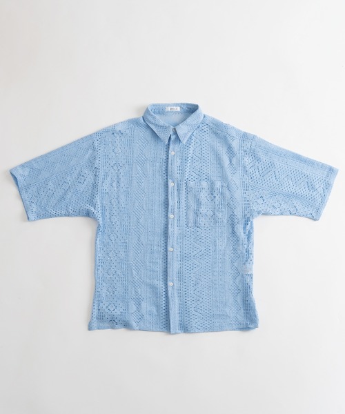 ONCILY（オンシェリー）の「JACQUARD LACE SHEER SHIRT