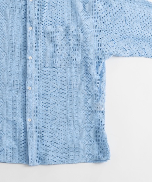 ONCILY（オンシェリー）の「JACQUARD LACE SHEER SHIRT