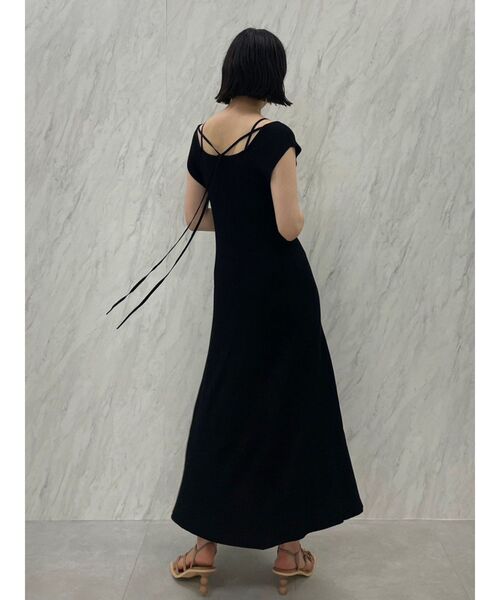 LAGUNAMOON（ラグナムーン）の「ストラップニットワンピース（ワンピース・レディース・ブラック/ブルー/オレンジ・SMALL/MEDIUM）」の7枚目の写真