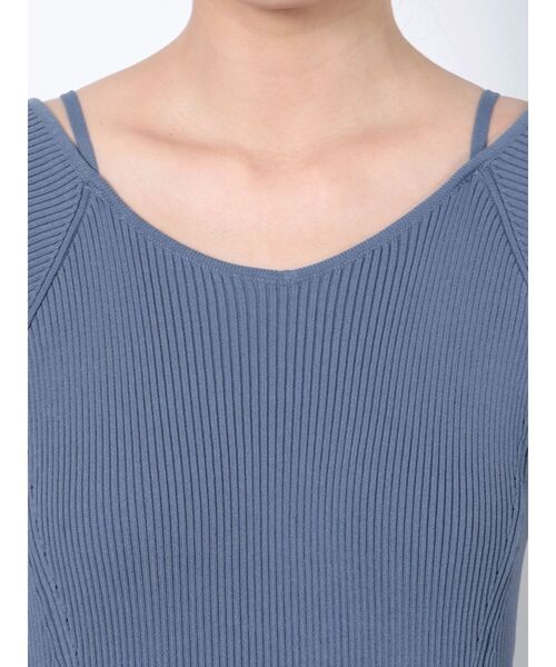 LAGUNAMOON（ラグナムーン）の「ストラップニットワンピース（ワンピース・レディース・ブラック/ブルー/オレンジ・SMALL/MEDIUM）」の17枚目の写真