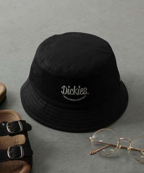 Dickies(ディッキーズ)の「Dickies キッズ ロゴ刺繍バケットハット(ハット・キッズ・オフホワイト/ブラック/ネイビー・FREE)」の2枚目の写真