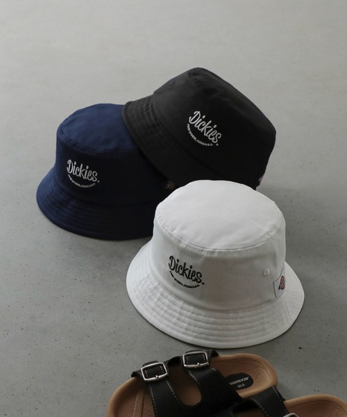 Dickies(ディッキーズ)の「Dickies キッズ ロゴ刺繍バケットハット(ハット・キッズ・オフホワイト/ブラック/ネイビー・FREE)」の4枚目の写真