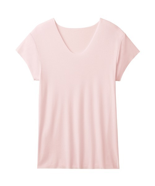 GUNZE(グンゼ)の「ADVANCE LABEL/アドバンスレーベル 半袖Uネック CUT OFF 持続消臭(インナーウェア/肌着・メンズ・ネイビー/ナチュラル/ライトブラウン/カーキ/スモークピンク/ブラック/ライトグレー/ベージュ系その他/ホワイト/ブラウン・SMALL/MEDIUM/LARGE)」の10枚目の写真