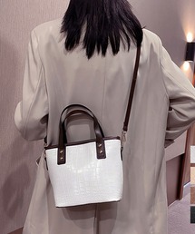 NinaetLina（ニナエリナ）の「PUレザーバケツハンドバッグ（ハンドバッグ）」